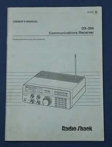 Original DX-394 Communications Receiver Owner's Manual from Radio Shack + Extras - Picture 1 of 2