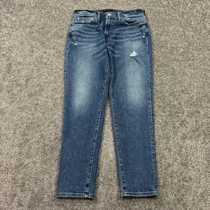 Pantalones de mezclilla Abercrombie & Fitch para hombre 31x32 azul ajustados elásticos lavado medio - Imagen 1 de 7