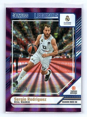 Sergio Rodriguez 2024-25 Donruss EuroLeague #173 Purple Laser #/99 - Image 1 of 2