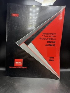 1993 GMC Sierra Yukon Suburban Crew Cab and 3500 HD Service Manual - Picture 1 of 6