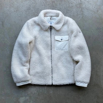 Chaqueta polar Barbour Birling piel sintética marfil blanco talla 12 regular para mujer” Foto 1 de 4