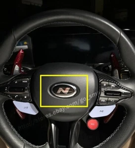 steering wheel N emblem badge fit (2022 2023 Hyundai Elantra N) - Picture 1 of 2