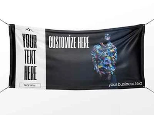 Individueller Banneraufsteller, Polyester/Vinyl, Werbeschild, Innen/Außen - Bild 1 von 10