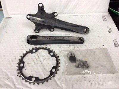 Juego de bielas Shimano Dura Ace FC-7950 34t 2x10 falta anillo grande Foto 1 de 4