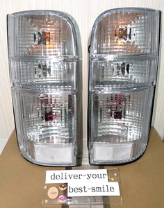 Toyota 100 Series Hiace Van Wagon Clear Lens Crystal Tail Lights Left and right - Picture 1 of 7