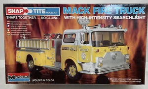 Monogram Snaptite Mack Fire Truck Model New Sealed Rare 1982 - Picture 1 of 3