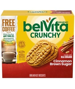 〽️ New Belvita Breakfast Crunchy Cinnamon Brown Sugar Biscuits 8.8oz (5-Pack) - Picture 1 of 2