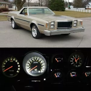 Gauge Cluster LED Dash Kit White Bulbs For 1972-1979 Ford Torino Ranchero Cougar - Picture 1 of 6