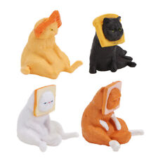  4 PCS Miniature Toys Cars Cat Ornaments for Kids Child Playsets Persian