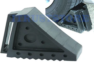 REMOLQUE DE GOMA SÓLIDA PARA COCHE RUEDA AUTOMÁTICA CON AMORTIGUADOR DE SEGURIDAD TIZA TAPÓN DE TOPE DE CUÑA - Imagen 1 de 3