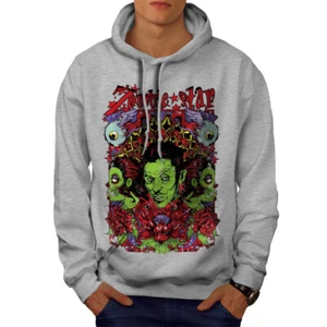 Wellcoda Star Funky Rose Zombie Auge Herren Hoodie - Bild 1 von 14