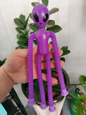 Ventosa Tubo Telescópico Juguetes Extraterrestres Descompresión Variable Niños Temprano Foto 1 de 4