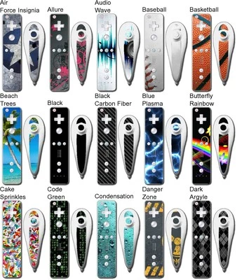 Any 1 Vinyl Decal/Skin  for Wii Remote and Nunchuck Controller -Buy 1 Get 1 Free - Image 1 of 4