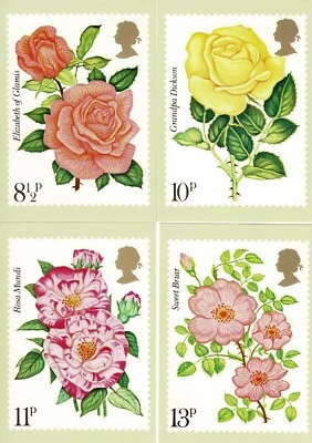 PHQ 16 (4) Centenario de la Royal National Rose Society. Sin usar/como nuevo. Foto 1 de 4