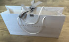 katie Loxton white gift bag with grey ribbon ties 20cm X 35cm