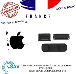 BOUTON VOLUME + POWER + VIBREUR NOIR IPHONE 3G/3GS - Foto 1 di 1