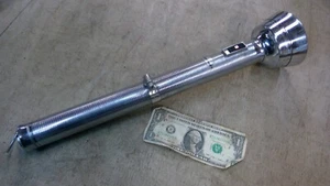 Vintage Franken-Flashlight EVEREADY CAPTAIN Flashlight Silver Chrome COOL! - Picture 1 of 16