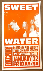 SWEETWATER w/ Diamond Fist Werny & The Cheap Ones. Fri. January 22nd, 1993 - Picture 1 of 1