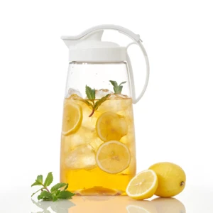 Airtight 2.3QT One-Touch Water Pitcher with Lid for Hot & Cold Beverage, Tea Jug - Picture 1 of 15