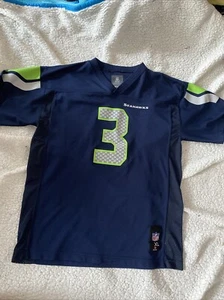 Seattle Seahawks Jersey #3 Russell Wilson NFL Football Shirt Youth Boys XL - Picture 1 of 6