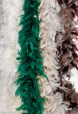 Boa de plumas color surtido 35-85 gm 72" largo aleta/corrista/accesorios de Hollywood Foto 1 de 2