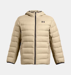 Under Armour UA Legend Men's Hooded Down Jacket 600 FP Puffer - City Khaki NWT - Picture 1 of 9