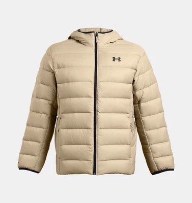 Under Armour UA Legend Men's Hooded Down Jacket 600 FP Puffer - City Khaki NWT - Image 1 of 4