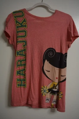 Harajuku Lovers Camiseta Rosa Mujer Talla Grande Foto 1 de 2