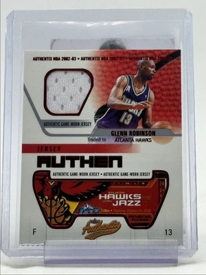 PARCHE BALONCESTO GLENN ROBINSON 2002-03 FLEER AUTHENTICIX USADO EN JUEGOS Q5997 Foto 1 de 2