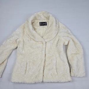 Saix Female Damen Kunstfelljacke – Creme / Offwhite – Größe 40 – Kurzjacke - Bild 1 von 19