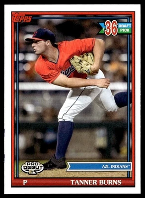 2021 Topps Pro Debut Tanner Burns AZL Indians #PD-180 - Image 1 of 2