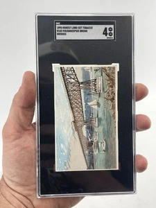 1890 Honest Long Cut Tobacco Card Poughkeepsie Bridge NY SGC 4 N102 - Foto 1 di 2