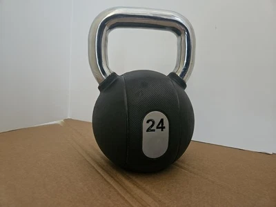 Technogym Kettlebell 24kg - Stainless Steel Handle, Rubber base - Image 1 of 4