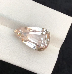 14.91 CT Cut Natural Kunzite Pear Shape loos gemstone From Afghanistan - Picture 1 of 7