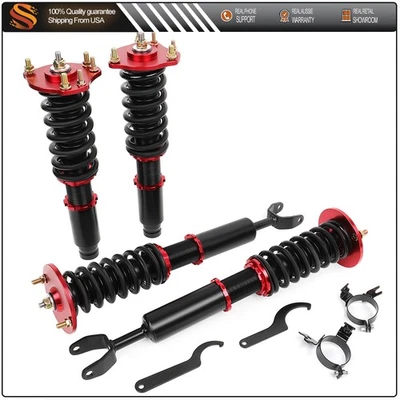 For 1992-2001 Honda Prelude Coilovers Struts Springs Adj Height Suspension Kits - Image 1 of 4
