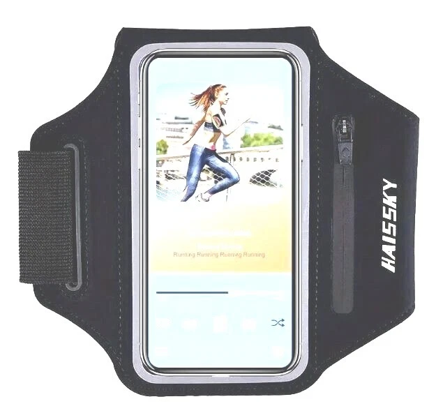 Funda para teléfono celular brazalete pantalla táctil elección 2 tamaños cremallera deportes correr Foto 1 de 4