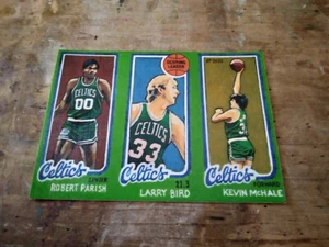 Basketball Kunst Kartendruck von Boston Celtics mit Larry Bird 1980 - 81 Rookie-Karte - Bild 1 von 2