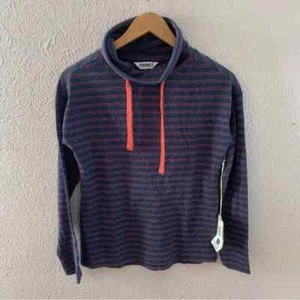 Mountain Khakis New Striped pull string cowl Neck striped top Size Small - Picture 1 of 6