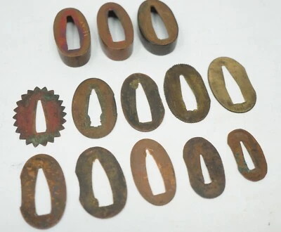 Espada Japonesa Lavadora Seppa y Colección Fuchi x13 Original Antigua 0310F13 Foto 1 de 4