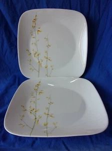 Corning Coordinates KOBE Pattern 10.5" Dinner Plate x2 w Yellow Flowers Corelle - Picture 1 of 5