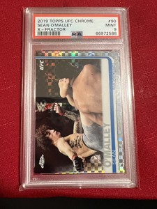 2019 Topps Chrome UFC Sean O'Malley X-Fractor Refractor Bantamweight #90 PSA  9