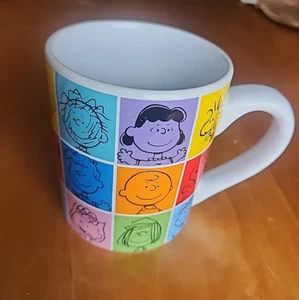Peanuts Kaffeebecher Snoopy Lucy Linus Charlie Brown Woodstock Grid Comic 14 Unzen - Bild 1 von 9