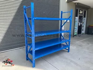 Heavy Duty 4-Tiers Steel Warehouse Shelf Rack - Picture 1 of 10