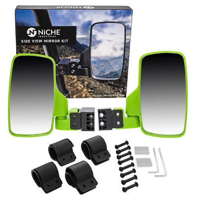 NICHE Side View Mirror Set for Arctic Cat Prowler Wildcat 500 650 700 1000 Green - Image 1 of 4