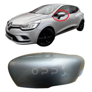 Wing Mirror Cover Painted Silver For Renault Clio 2016-2019 Left Side LED Type - Picture 1 of 4