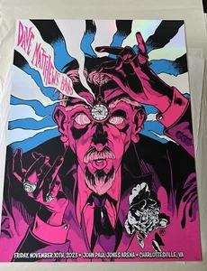 Póster de lámina de Dave Matthews Band John Paul Jones Charlottesville, VA 11-10-2023 N1 - Imagen 1 de 6