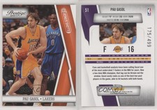 2010-11 Prestige Bonus Shots Orange /499 Pau Gasol #51 HOF