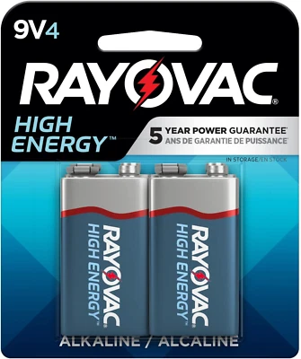 Baterías Rayovac 9V, Batería alcalina 9V (4 unidades) Foto 1 de 4