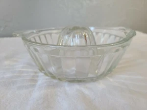 Vintage Clear Glass Tab Handled Reamer with High Sides - Picture 1 of 9