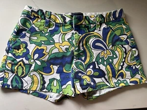 Gap Kids Girls Shorts Tropical Green, Yellow, and Blue Floral Print Size 14 - Picture 1 of 8